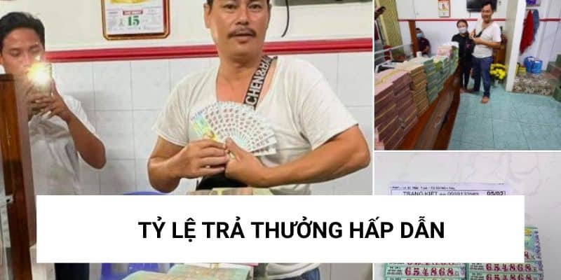 Tiền thưởng hấp dẫn của xổ số